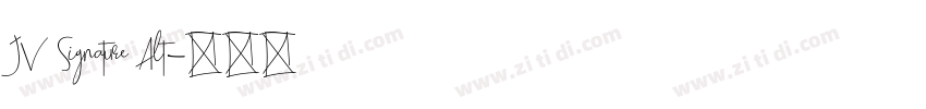 JV Signature Alt字体转换
